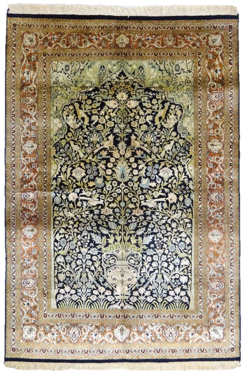 INTIALAINEN SILKKIMATTO 121*179 KASHMIR