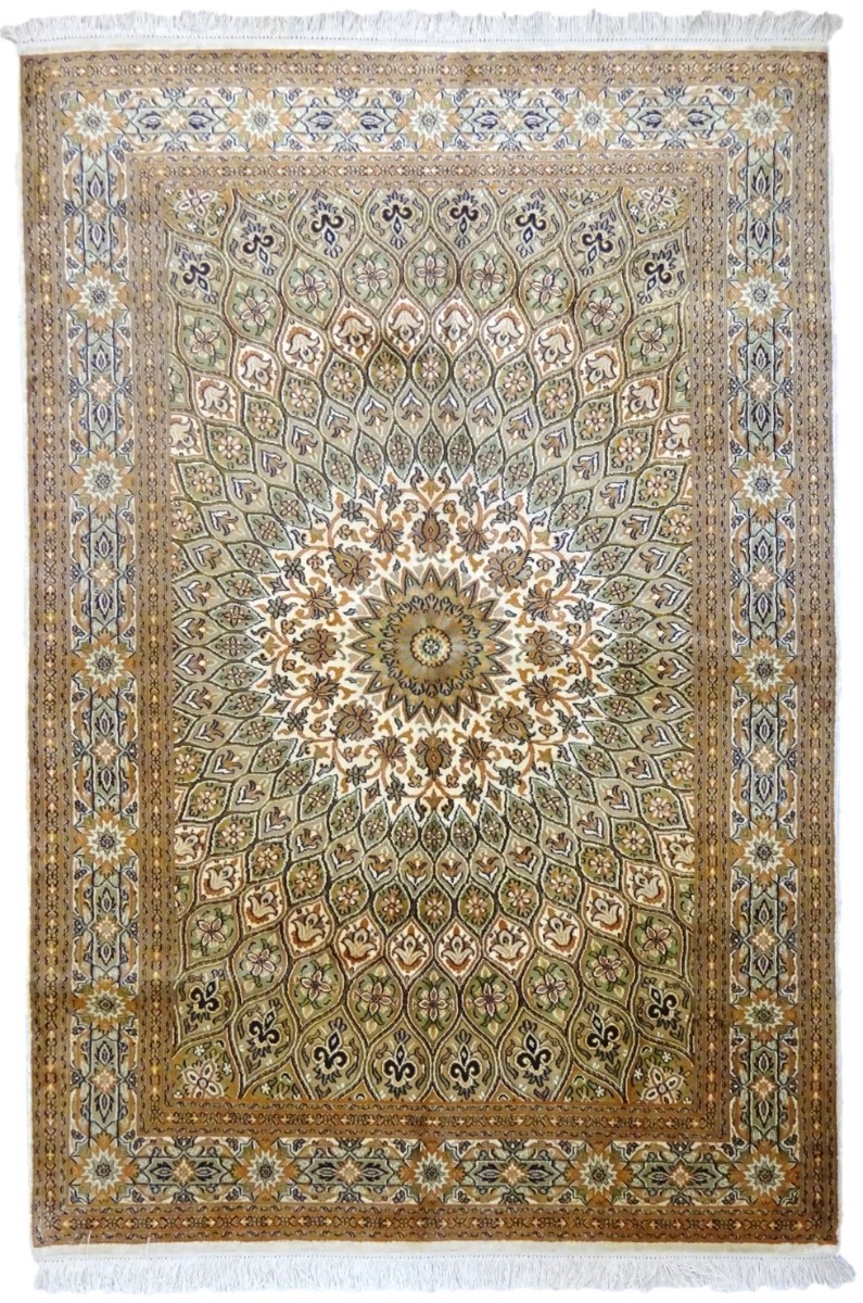 INDIAN SILK RUG 123*182 KASHMIR