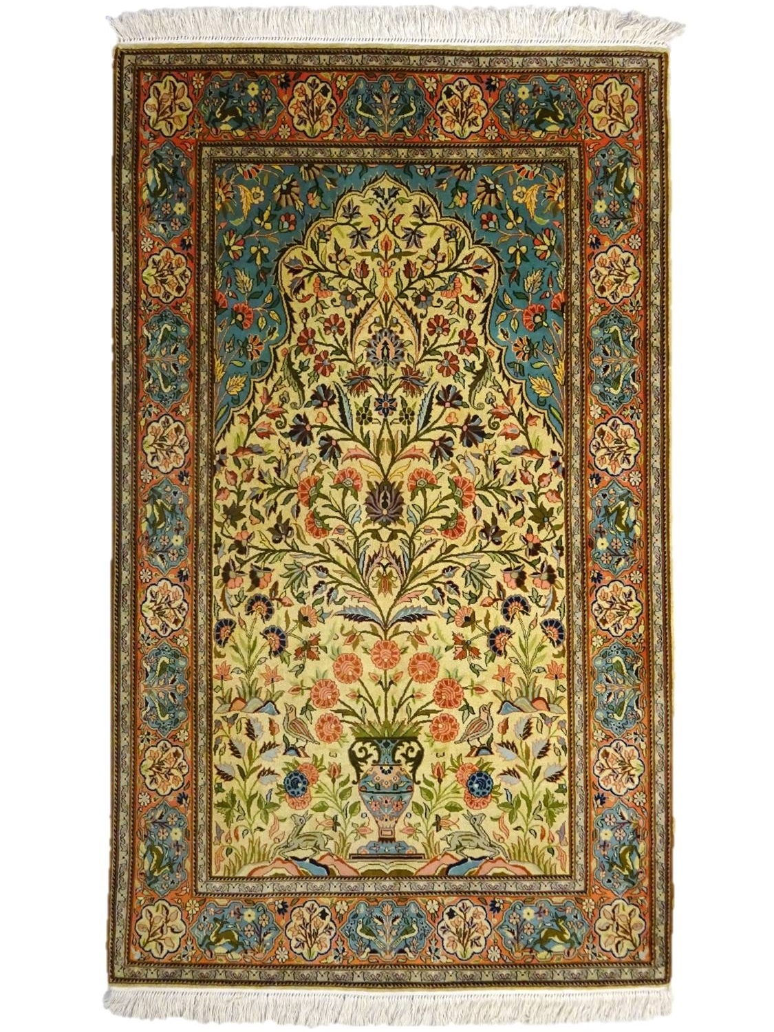 INTIALAINEN SILKKIMATTO 93*155 KASHMIR TREE OF LIFE