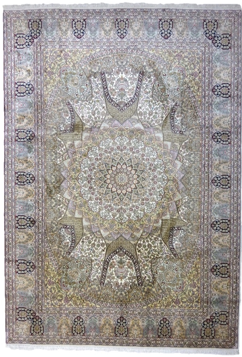 ИНДИЙСКИЙ ШЕЛКОВЫЙ КОВЕР 222*316 KASHMIR