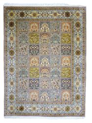  INDIAN SILK RUG 160*213 KASHMIR FEL.ROSE