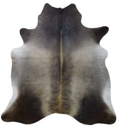 COWHIDE 190*205 DARK GREY