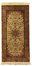 TURKISH SILK RUG 47*94 HEREKE