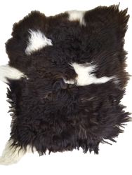 SHEEPSKIN RUG 100*120 BLACK-WHITE