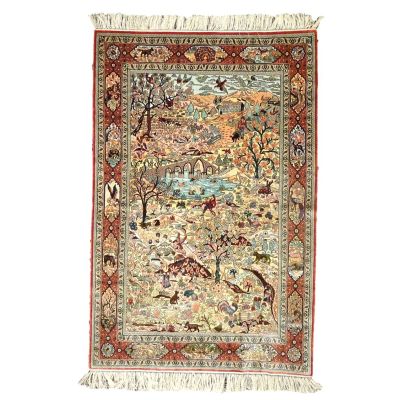  CHINESE SILK RUG 92*141