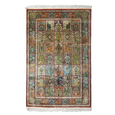 INDIAN SILK RUG 96*146 KASHMIR HAMADAN