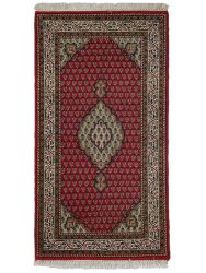 INDO MIR 73*140 RED CORNER MEDALLION