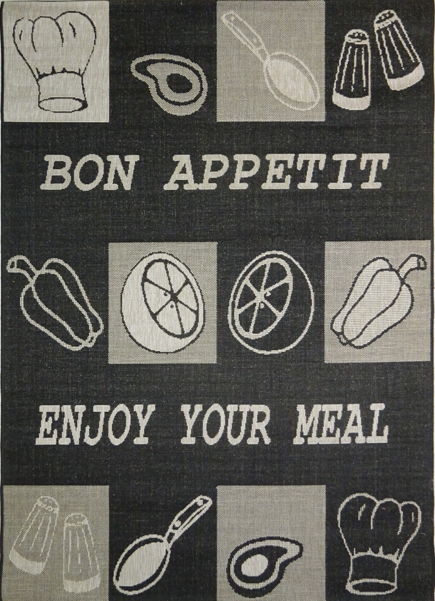 FLOORLUX 160*230 322 BLACK/SILVER