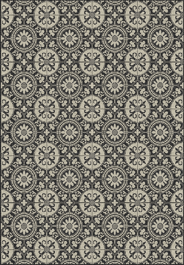 FLOORLUX 80*200 416 BLACK/SILVER