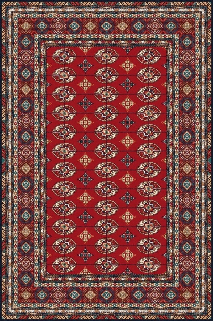 ISFAHAN 200*300 BUCHARA DARK RED