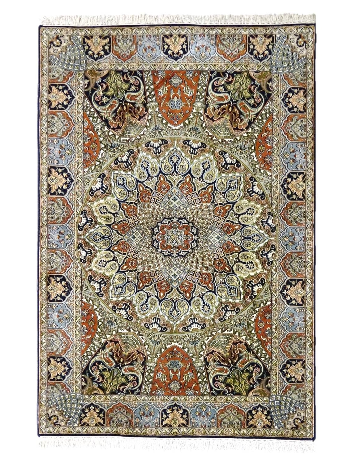 INDIAN SILK RUG 123*187 KASHMIR