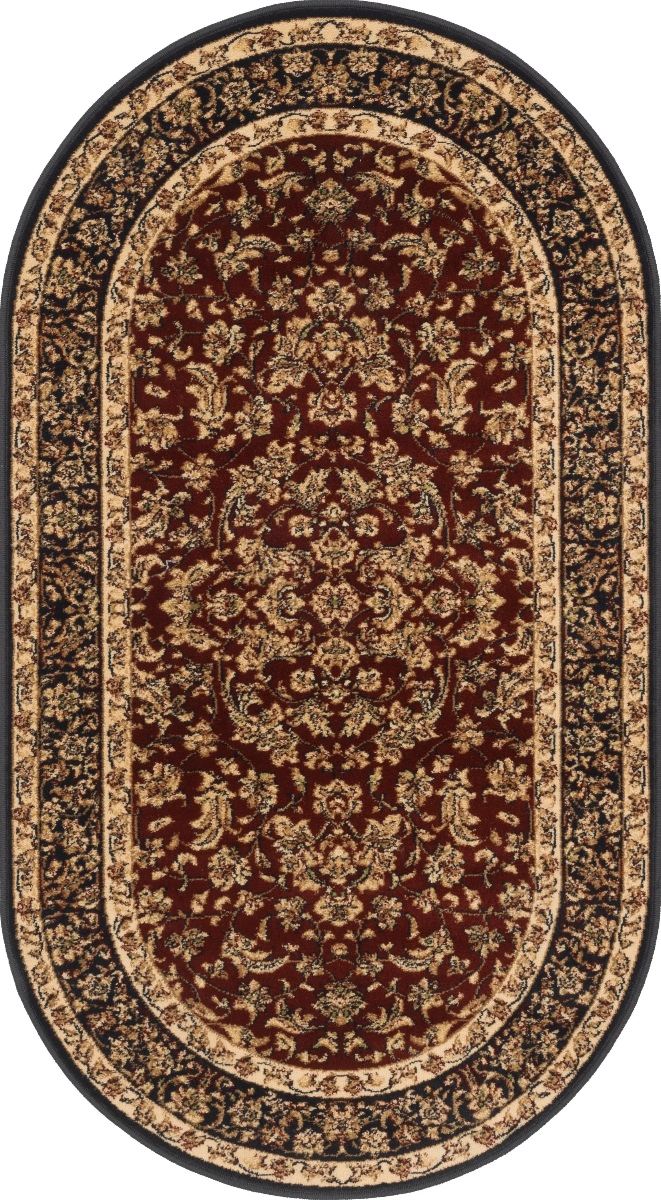 STANDARD 100*180 HERMIONA BRICK RED OVAL