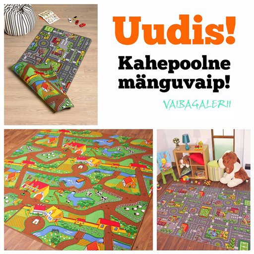 Uudis! Kahepoolne mänguvaip!